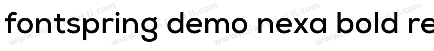 fontspring demo nexa bold regular字体转换